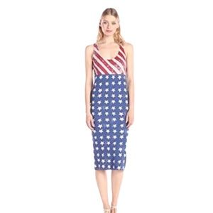 Alternative Apparel Tank Dress Stripe Stars M NWT